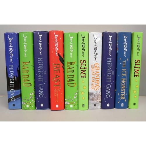 2156 - Ten David Walliams first edition books