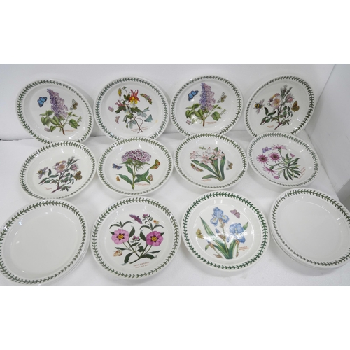 2174 - A large collection of Portmeirion dinnerware comprising 23 dinner plates, eight cereal bowls, four b... 