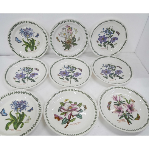 2174 - A large collection of Portmeirion dinnerware comprising 23 dinner plates, eight cereal bowls, four b... 