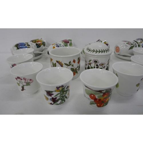 2177 - A large collection of Portmeirion kitchenware comprising sets of tea cups and saucers, coffee cups, ... 