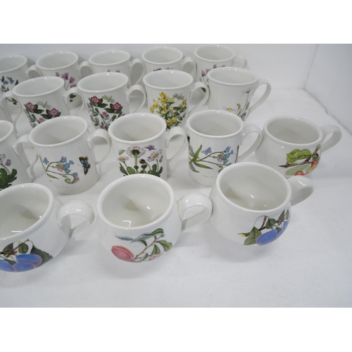 2177 - A large collection of Portmeirion kitchenware comprising sets of tea cups and saucers, coffee cups, ... 