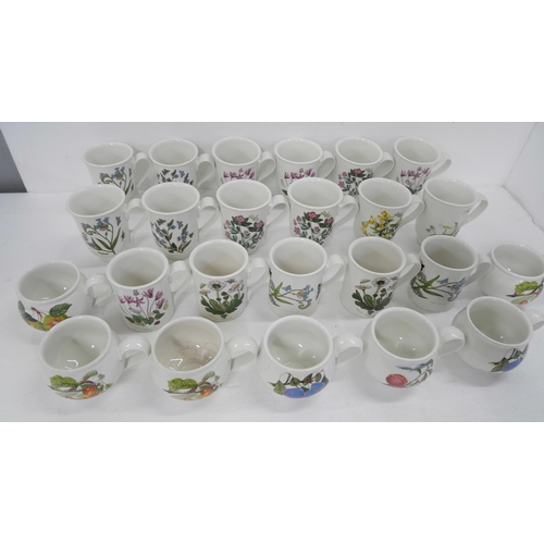 2177 - A large collection of Portmeirion kitchenware comprising sets of tea cups and saucers, coffee cups, ... 