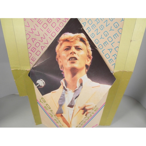 2204 - A David Bowie RCA promotional original display card - Golden Years, 49cm