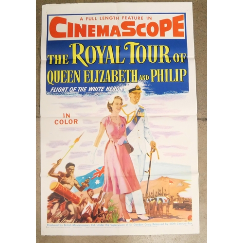 2211 - Two Royal Films posters, The Royal Tour, Elizabeth and Phillip and The King's Story (Edward VIII)