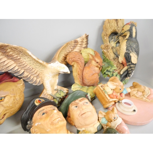 2259 - A collection of Bossons ceramic figures together with Pendelfin figures and agate eggs **PLEASE NOTE... 