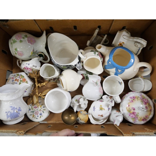 2272 - A collection of china including cat and other animal themed, jugs, vases, trinket boxes, tea pot, et... 