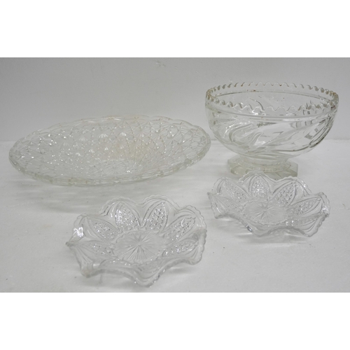 2273 - Two boxes of glassware comprising cake stands, shallow bowl, comports etc. **PLEASE NOTE THIS LOT IS... 