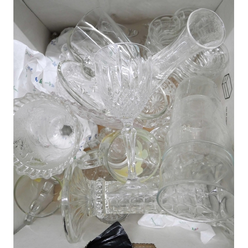 2274 - Three boxes of glassware including wine glasses, vases and bowls, etc. **PLEASE NOTE THIS LOT IS NOT... 