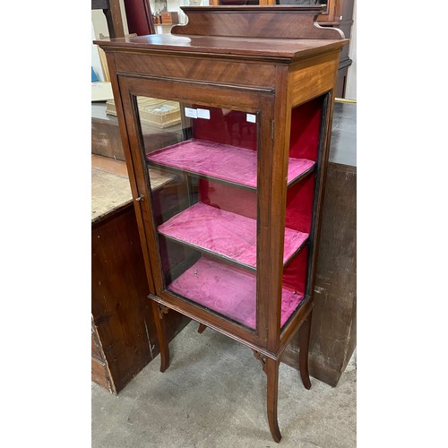 158 - An Edward VII mahogany display cabinet