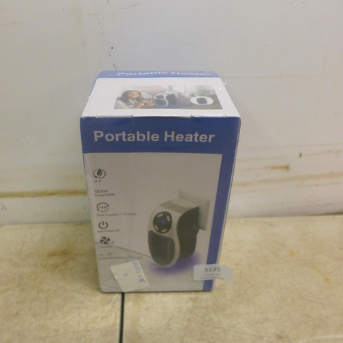 5135 - 8 boxed, portable heaters, 500W