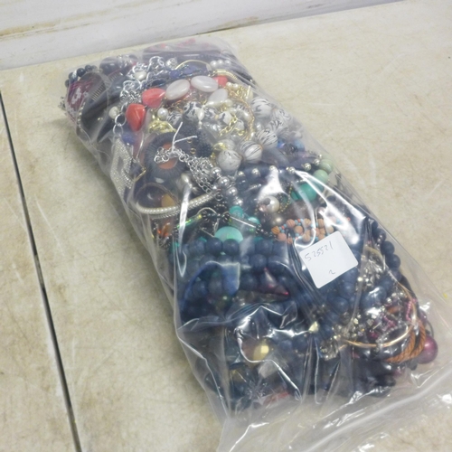 5138 - 2 bags of costume jewellery