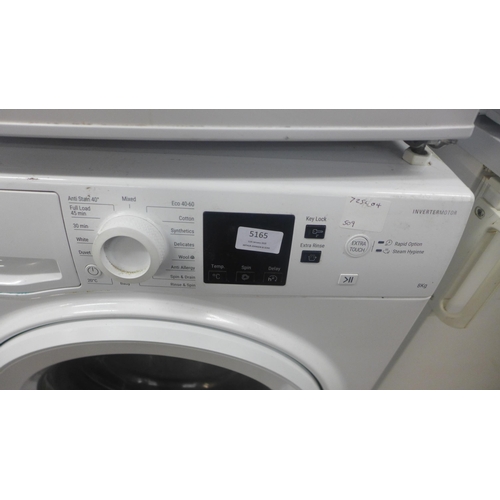 5165 - A Hotpoint 8kg inverter motor washing machine