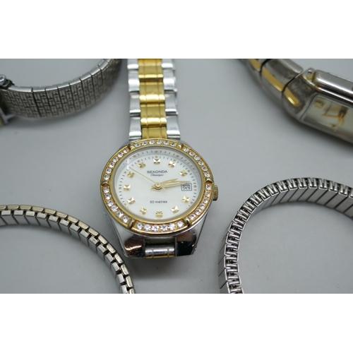 7174 - A collection of lady's wristwatches