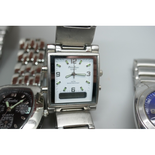 7175 - A collection of wristwatches including Pulsar