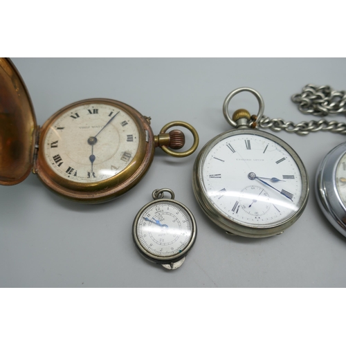 7177 - A collection of pocket watches including Ingersoll