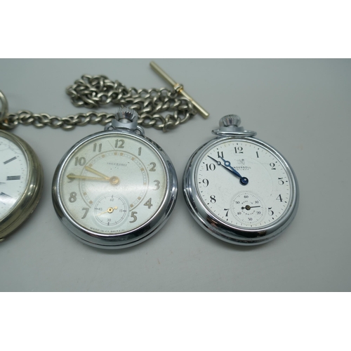 7177 - A collection of pocket watches including Ingersoll