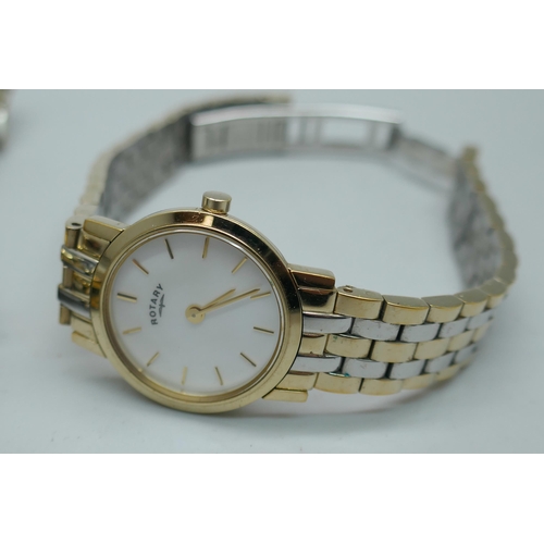 7179 - A collection of lady's wristwatches including Rotary