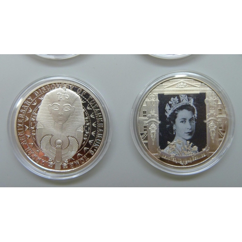 7203 - Coins; A collection of half crowns 2020 to 2024, including Elvis, Coronation, Churchill, Diana, Tuta... 