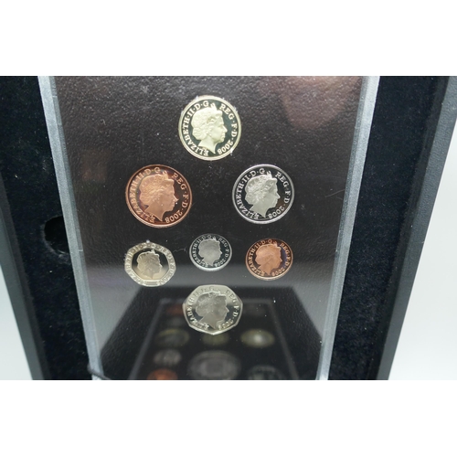 7218 - The Royal Mint 2008 Annual Coin Set, eleven coins, in uncirculated condition, housed in presentation... 