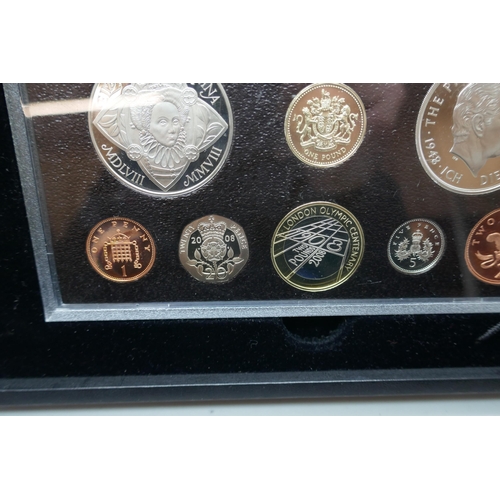 7218 - The Royal Mint 2008 Annual Coin Set, eleven coins, in uncirculated condition, housed in presentation... 