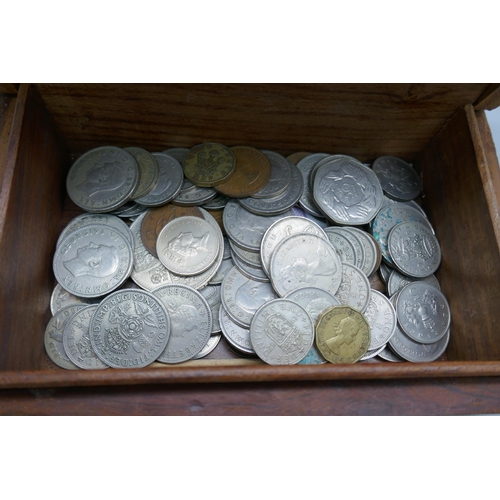 7219 - A collection of coins including silver