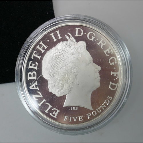 7221 - The Queen's 80th Birthday silver proof £5 coin, 1 ounce 1926-2006