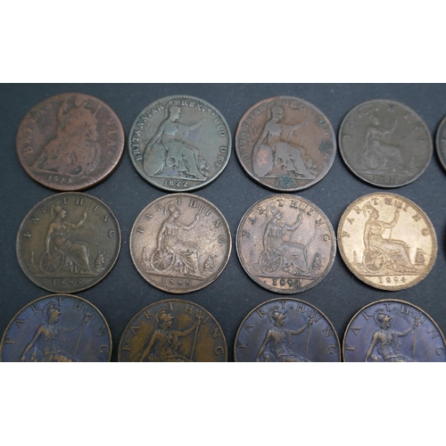 7227 - Coins; Collection of Farthings from 1675 onwards