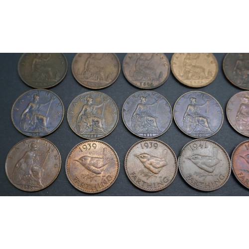 7227 - Coins; Collection of Farthings from 1675 onwards