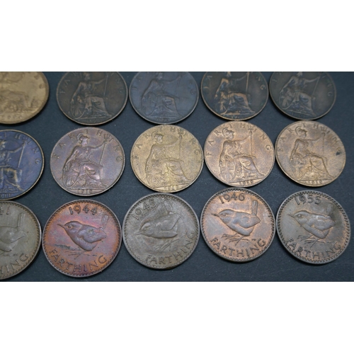 7227 - Coins; Collection of Farthings from 1675 onwards