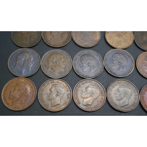 7227 - Coins; Collection of Farthings from 1675 onwards