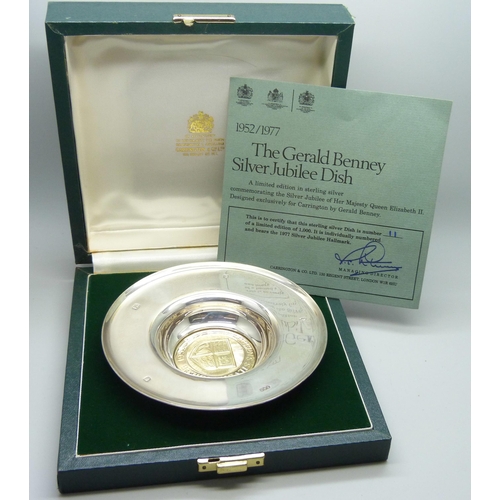 7263 - The Gerald Benney Silver Jubilee Dish, limited edition 11 of 1,000, exclusively for Carrington, boxe... 