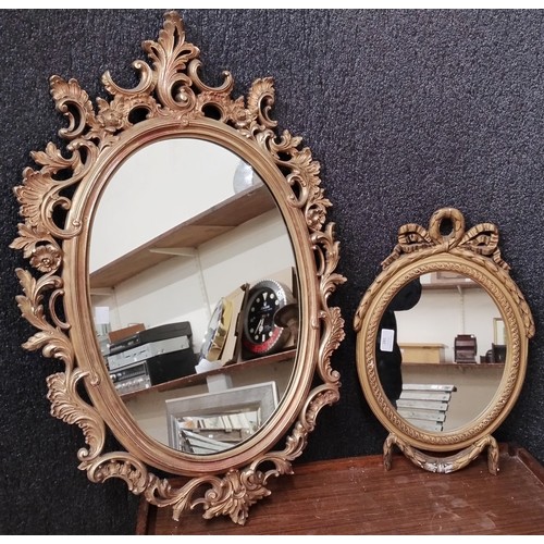 285 - Two Rococo style gilt framed mirrors