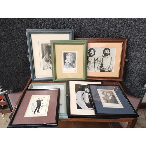 294 - A large collection of signed celebrity photographs, mainly singers, 1960s, 1970s and 1980s including... 