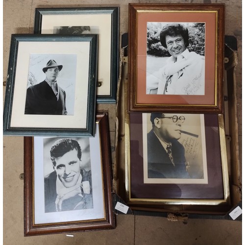 294 - A large collection of signed celebrity photographs, mainly singers, 1960s, 1970s and 1980s including... 