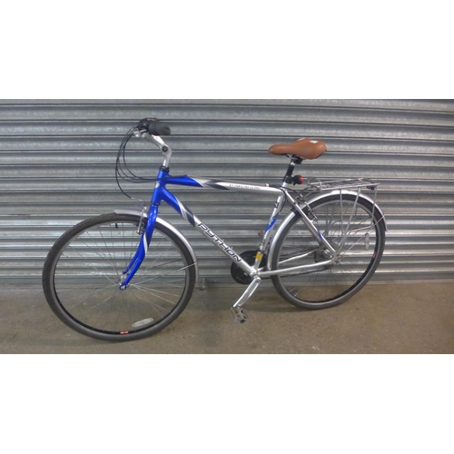 5171 - A Python Paragon Hybrid aluminium framed gents road bike with mud guards and pannier rack * Police r... 