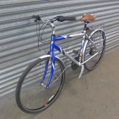 5171 - A Python Paragon Hybrid aluminium framed gents road bike with mud guards and pannier rack * Police r... 