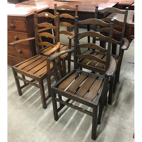 83A - A set of four Ercol Golden Dawn beech dining chairs