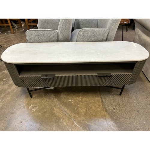 3064 - A dark grey Amiri TV unit  *This lot is subject to Vat