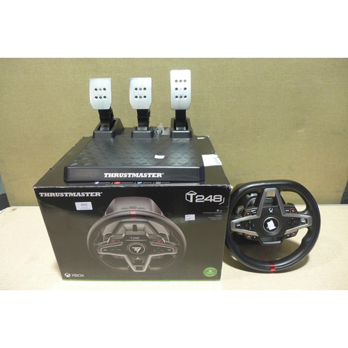 6062 - T-248 Thrustmaster Xbox Racing Steering Wheel And Pedals, Original RRP £199.99 + Vat (347-578) *This... 