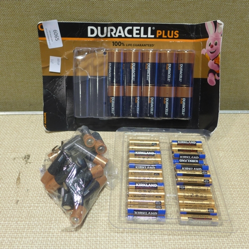 6065 - Quantity Of Duracell and Kirkland Signature Batteries   (347-149,488) *This lot is subject to Vat