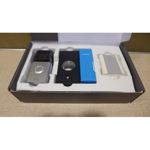 6072 - Ring Doorbell 3 With Chime Video  (347-605) *This lot is subject to Vat