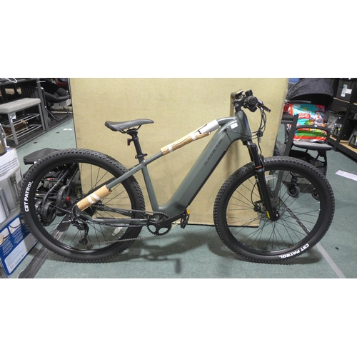 6079 - Claud Butler Wrath 1 360Wh Black electric mountain bike with LCD display, two keys, battery and char... 