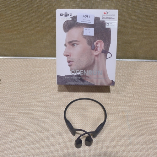 6081 - Shokz Open Run Headphones  (347-341) *This lot is subject to Vat