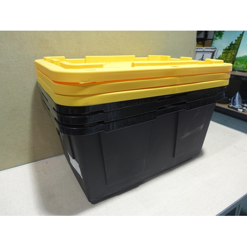 6127 - Three 102L Storage Totes   (347-357-359) *This lot is subject to Vat