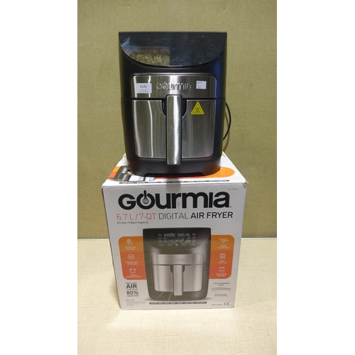 6143 - Three Gourmia Air Fryers     (347-372-374) *This lot is subject to Vat