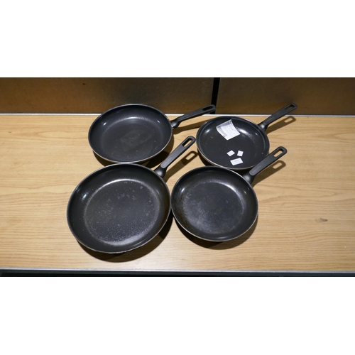 6031 - Four Greenpan Frying Pans (347-320,516) *This lot is subject to Vat