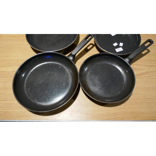 6031 - Four Greenpan Frying Pans (347-320,516) *This lot is subject to Vat