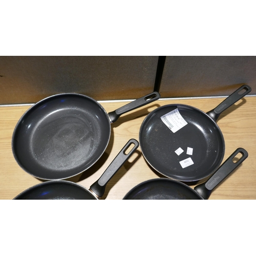 6031 - Four Greenpan Frying Pans (347-320,516) *This lot is subject to Vat