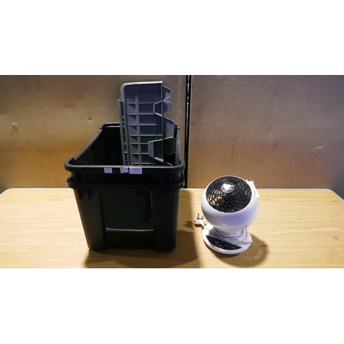 6043 - Two Wing-Lid Storage Boxes And an Iris Woozoo Desk Fan - no remote (347-317,318,319) *This lot is su... 