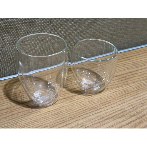 6025 - Bodum Double Wall Glasses  (347-579,587) *This lot is subject to Vat